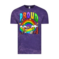 Cloud Purple Western Proud Mom Vintage Tee - BundleAndBundleShop
