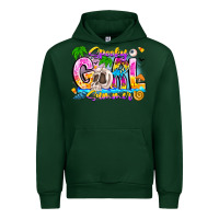 Forest Green spooky girl summer Urban Hoodie - CowhideDigitalArt