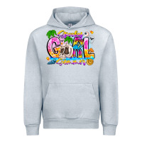 Heather Grey spooky girl summer Urban Hoodie - CowhideDigitalArt