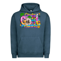 Pigment Midnight Navy spooky girl summer Urban Hoodie - CowhideDigitalArt