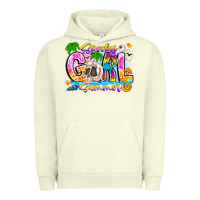 Pigment Pistachio spooky girl summer Urban Hoodie - CowhideDigitalArt