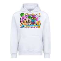 White spooky girl summer Urban Hoodie - CowhideDigitalArt