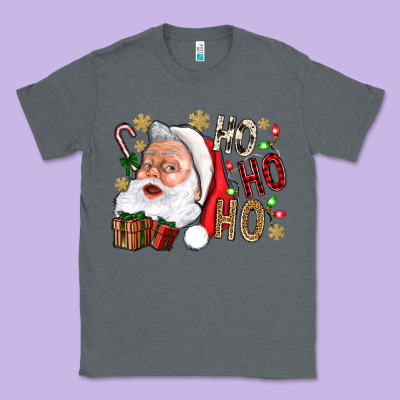 Santa Ho Ho Ho With Gift Box Classic Tee Designed By Bundleandbundleshop
