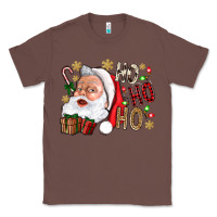 Chestnut Santa Ho Ho Ho With Gift Box Classic Tee - BundleAndBundleShop