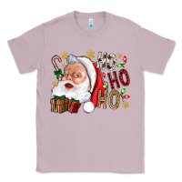 Lilac Santa Ho Ho Ho With Gift Box Classic Tee - BundleAndBundleShop