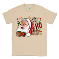 Mushroom Santa Ho Ho Ho With Gift Box Classic Tee - BundleAndBundleShop