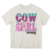 Cowgirl Sassy With Pink Cowgirl Heavy Core Tee | Teevron