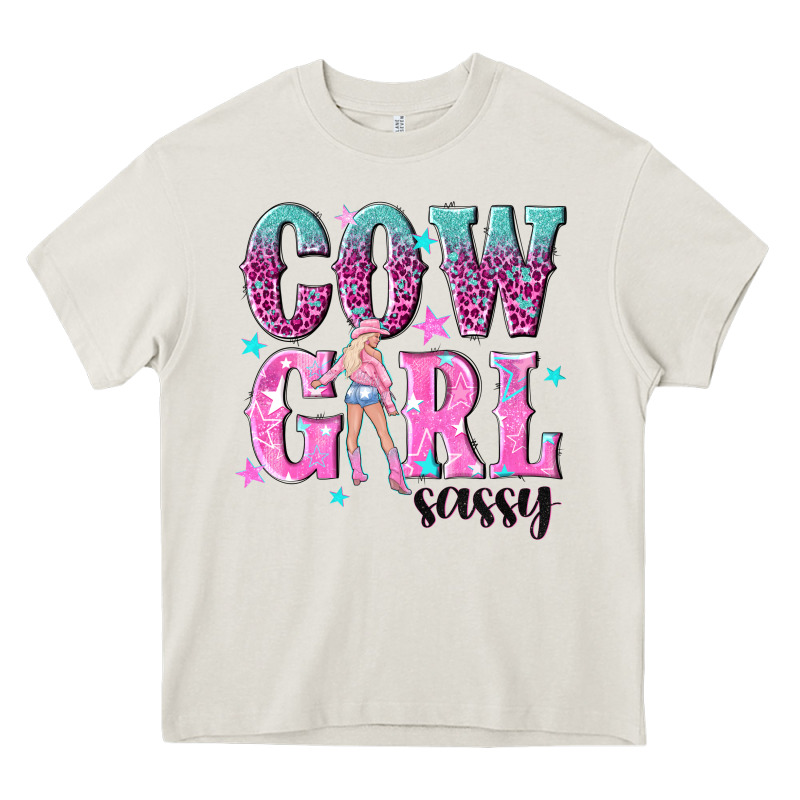 Cowgirl Sassy With Pink Cowgirl Heavy Core Tee by NancyCooperArtShop | Teevron