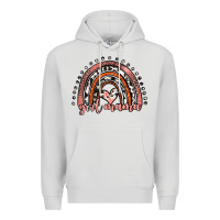 Dove Grey girl mama western leopard rainbow Premium Hoodie - JahusDesignShop