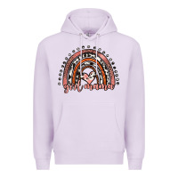 Lilac girl mama western leopard rainbow Premium Hoodie - JahusDesignShop