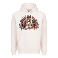 Pale Pink girl mama western leopard rainbow Premium Hoodie - JahusDesignShop