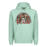 Seafoam girl mama western leopard rainbow Premium Hoodie - JahusDesignShop