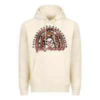 Tofu girl mama western leopard rainbow Premium Hoodie - JahusDesignShop
