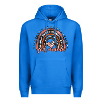 True Royal girl mama western leopard rainbow Premium Hoodie - JahusDesignShop