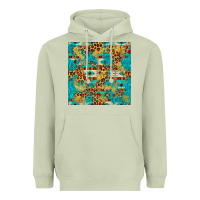 Matcha western aztec leopard glitter seamless pattern Heavyweight Hoodie - FaDigitalArtStudio