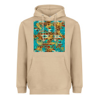 Mushroom western aztec leopard glitter seamless pattern Heavyweight Hoodie - FaDigitalArtStudio
