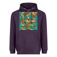 Plum western aztec leopard glitter seamless pattern Heavyweight Hoodie - FaDigitalArtStudio