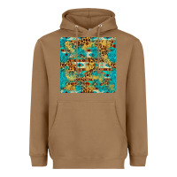 Toasted Coconut western aztec leopard glitter seamless pattern Heavyweight Hoodie - FaDigitalArtStudio