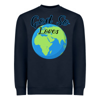 Navy God So Loves Heavyweight Sweatshirt - Bettercallsaul