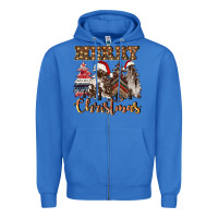 True Royal merry christmas trees Zipper Hoodie - CowGirlArtShop