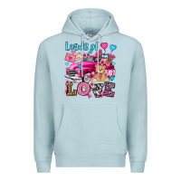Blue Mist loads of love valentine's day olivia Premium Hoodie - OliviaCreatesArt