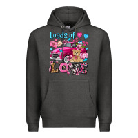 Charcoal Heather loads of love valentine's day olivia Premium Hoodie - OliviaCreatesArt