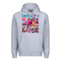 Heather Grey loads of love valentine's day olivia Premium Hoodie - OliviaCreatesArt