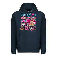 Navy loads of love valentine's day olivia Premium Hoodie - OliviaCreatesArt