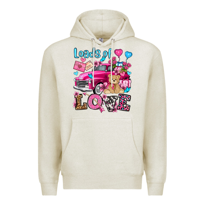 Loads Of Love Valentine's Day Olivia Premium Hoodie by OliviaCreatesArt | Teevron