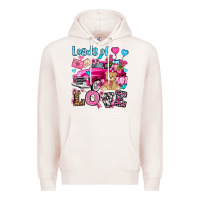 Pale Pink loads of love valentine's day olivia Premium Hoodie - OliviaCreatesArt