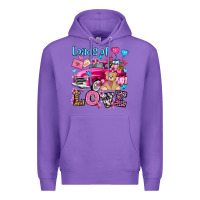 Purple loads of love valentine's day olivia Premium Hoodie - OliviaCreatesArt