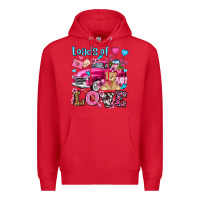 Red loads of love valentine's day olivia Premium Hoodie - OliviaCreatesArt