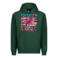 Sports Green loads of love valentine's day olivia Premium Hoodie - OliviaCreatesArt