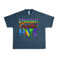 Midnight Navy Straight Againts Hate Urban Heavy Tee - BundleAndBundleShop