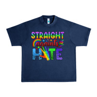 Navy Straight Againts Hate Urban Heavy Tee - BundleAndBundleShop