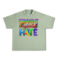 Oil Green Straight Againts Hate Urban Heavy Tee - BundleAndBundleShop