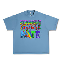 Pebble Blue Straight Againts Hate Urban Heavy Tee - BundleAndBundleShop