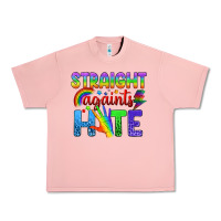 Salmon Straight Againts Hate Urban Heavy Tee - BundleAndBundleShop