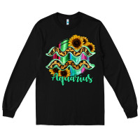 Black Aquarius Zodiac Long Sleeve Tee - Bettercallsaul