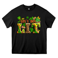 Black st patricks lets get lit Heavy Core Tee - AdoDesignShop