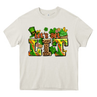 Cream st patricks lets get lit Heavy Core Tee - AdoDesignShop
