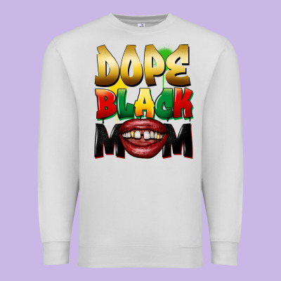 Dope Black Mom Premium Sweatshirt Designed By Fadigitalartstudio