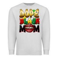Dove Grey Dope black mom Premium Sweatshirt - FaDigitalArtStudio