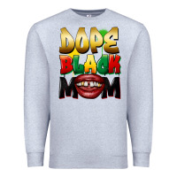 Heather Grey Dope black mom Premium Sweatshirt - FaDigitalArtStudio