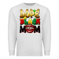 Oatmeal Heather Dope black mom Premium Sweatshirt - FaDigitalArtStudio