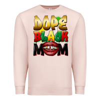 Pale Pink Dope black mom Premium Sweatshirt - FaDigitalArtStudio