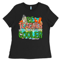 Black pe teacher but cooler Ladies Tee - NancyCooperArtShop