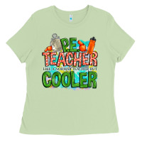 Matcha pe teacher but cooler Ladies Tee - NancyCooperArtShop