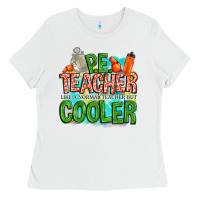 White pe teacher but cooler Ladies Tee - NancyCooperArtShop
