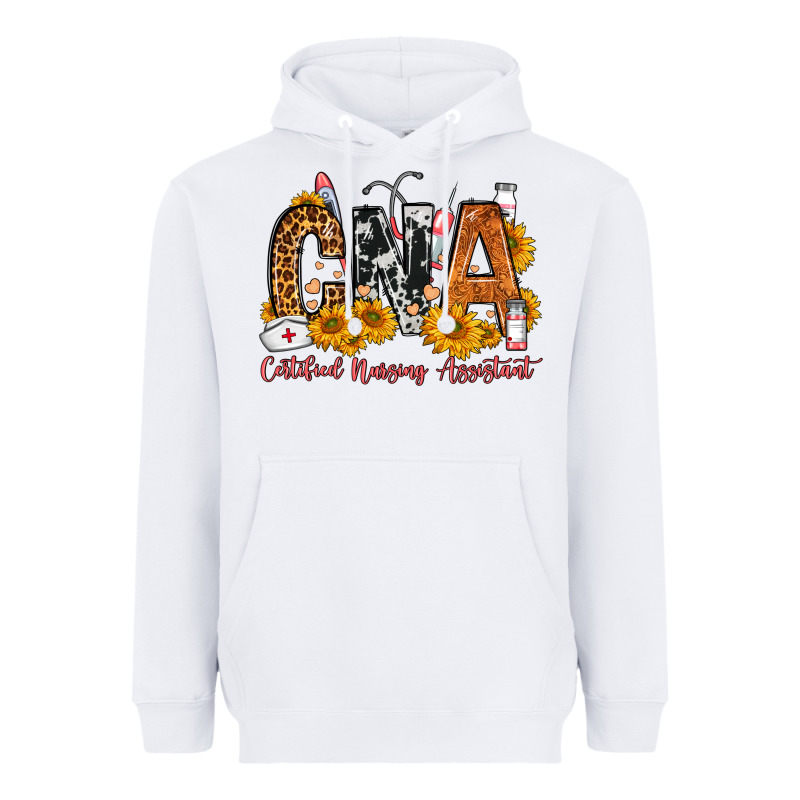 Cna Certified Nursing Assistant Heavyweight Hoodie by FaDigitalArtStudio | Teevron